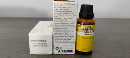 PHATOIL Lemon Essential Oil 30 mL | Pure Aromatherapy for Diffusers & DIY Crafts