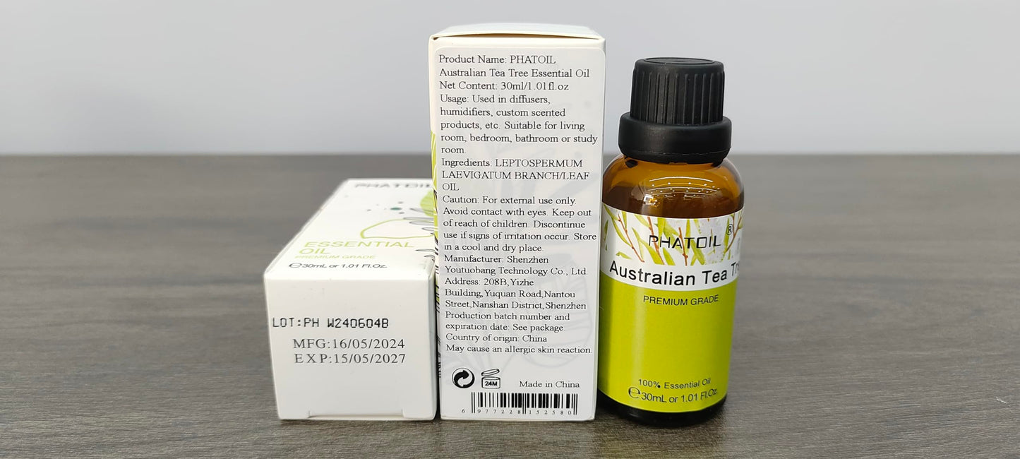 Australian Tea Tree Essential Oil 30ml | PHATOIL Pure Aromatherapy