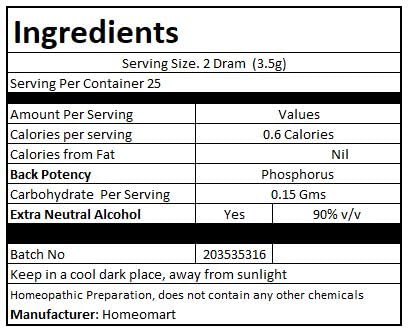Phosphorus Homeopathy Pellets 30C 3-Pack | Homeomart