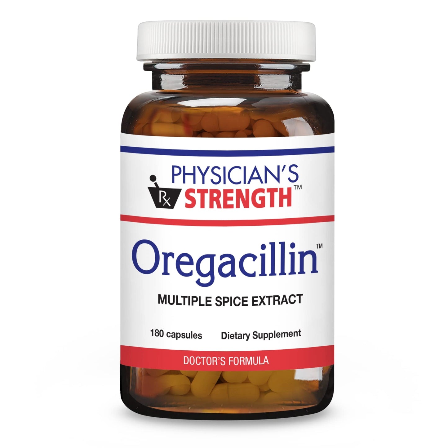 Physician's Strength Oregacillin - 180 Capsules | Multiple Spice Extract for Respiratory Support