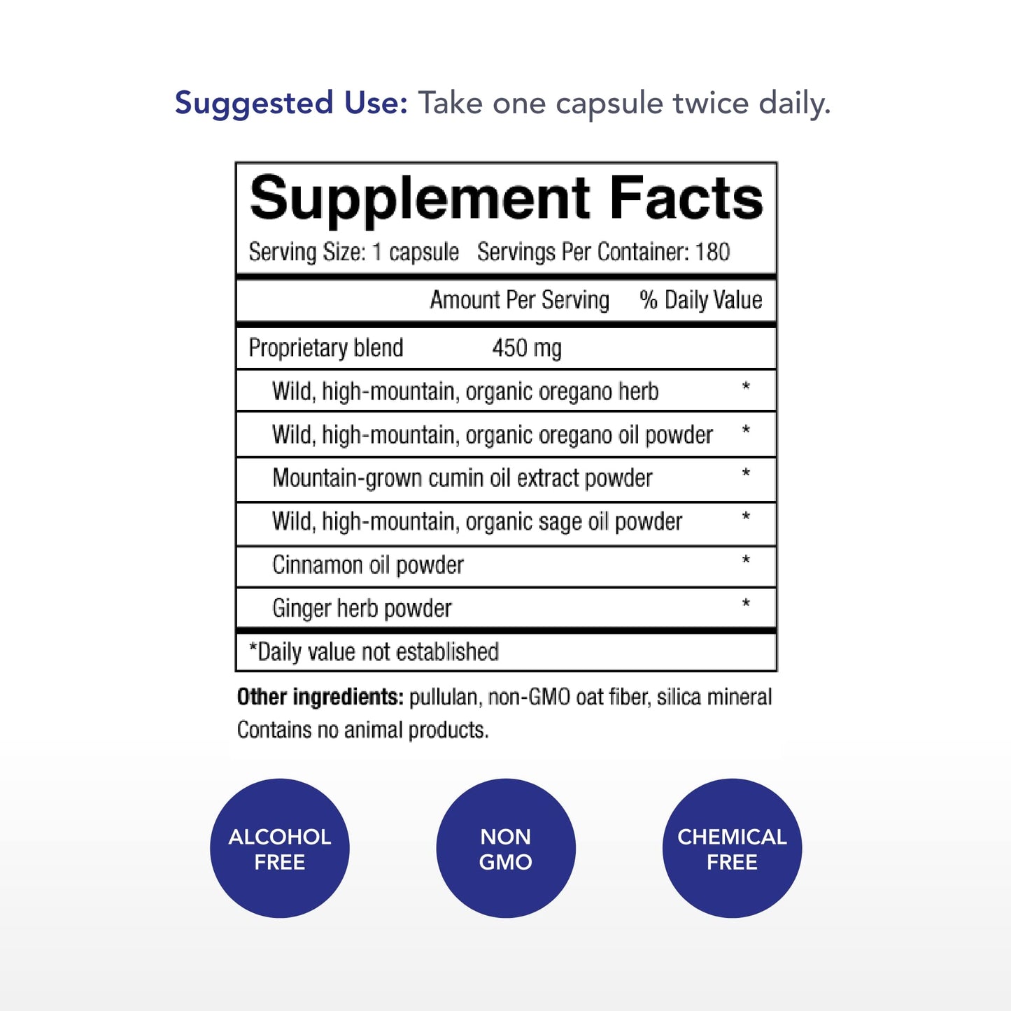 Physician's Strength Oregacillin - 180 Capsules | Multiple Spice Extract for Respiratory Support