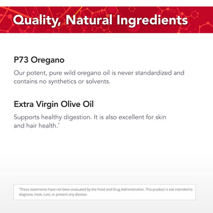 Physician's Strength Wild Oregano Gels – 60 Gelcaps | 100% Wild P73 Oil | Non-GMO