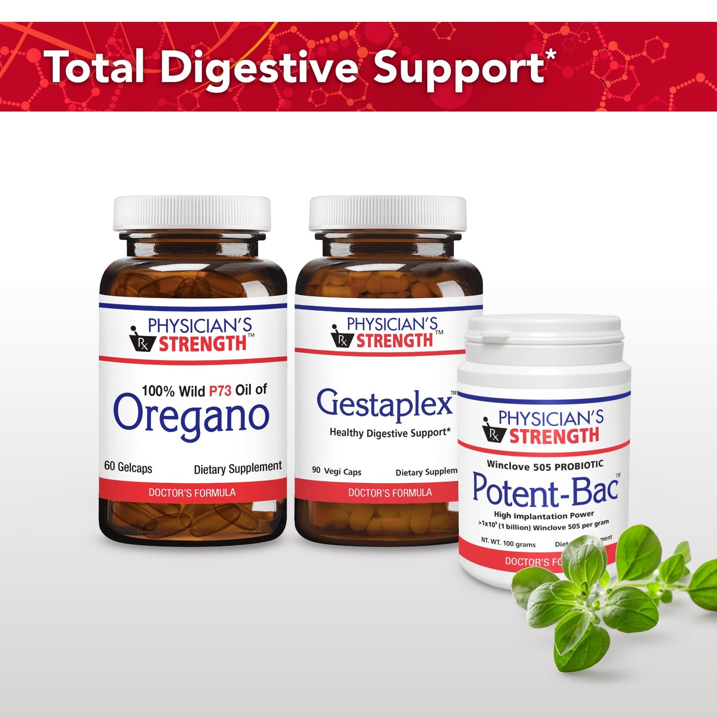 Physician's Strength Wild Oregano Gels Extra Strength - 120 Gelcaps - 100% Wild P73 Oil of Oregano - Non-GMO - 120 Servings