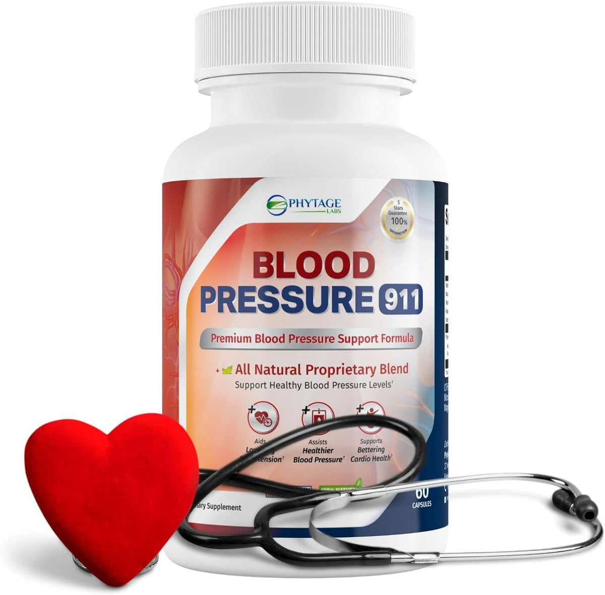 Phytage Labs Blood Pressure 911 Premium BP Support Pills - 2 Pack