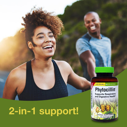 Herbs Etc. Phytocillin: Respiratory & Digestive Health Support | 120 Softgels