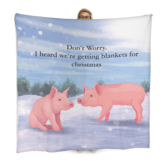 Pigs in blankets - Xmas - Fleece Blanket