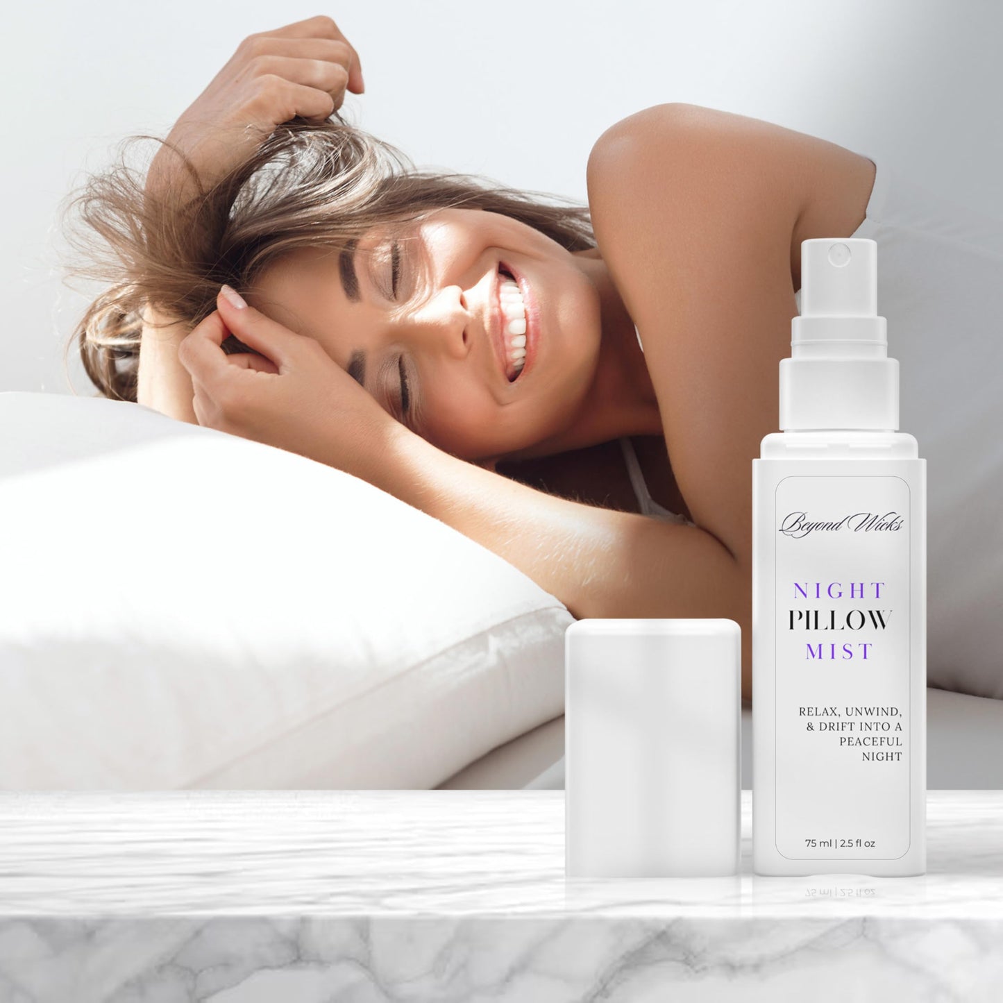 Lavender Chamomile Pillow Spray – 75ml Sleep & Linen Mist | Beyond Wicks