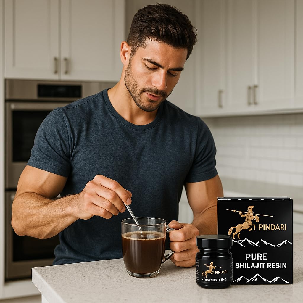 Pindari Shilajit Resin 500mg | High Potency, Energy Boost | Himalayan-Sourced