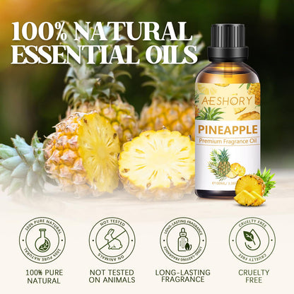 Pineapple Fragrance Oil 3.38FL.OZ (100ML) | Aromatherapy Essential Oils for Diffusers, Massage, Soap & Candle Making
