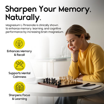 Magnesium L-Threonate Gummies – Brain Support, Sleep & Focus | Pineapple 60 Count