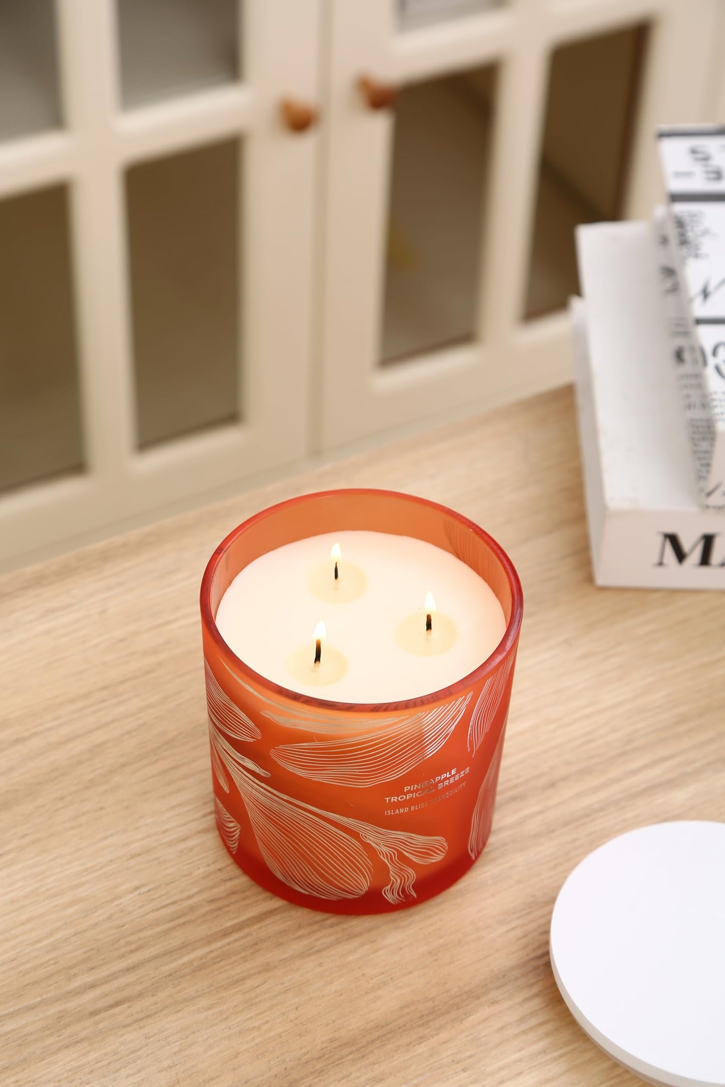 Pineapple Tropical Breeze Soy Candle – 14.5 oz, 3-Wick, Pineapple Paradise