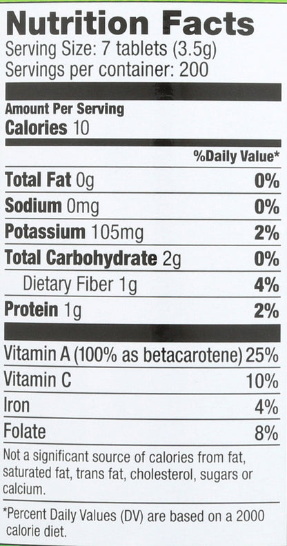 Pines Organic Wheat Grass Tablets – 1400 Count | Gluten Free, Non-GMO, Kosher, Raw, Vegan