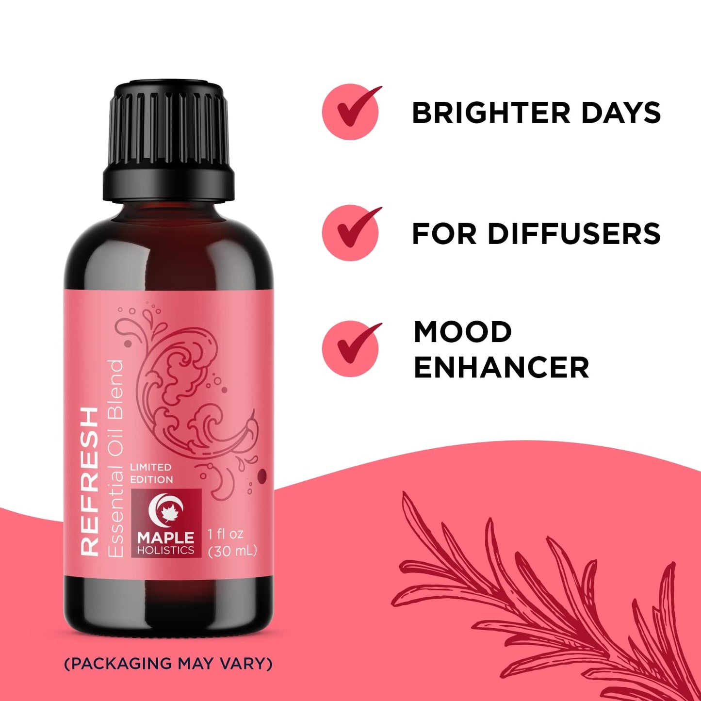 Pink Grapefruit Essential Oil Blend | Refreshing Citrus Diffuser Oil with Lime, Grapefruit, and Eucalyptus