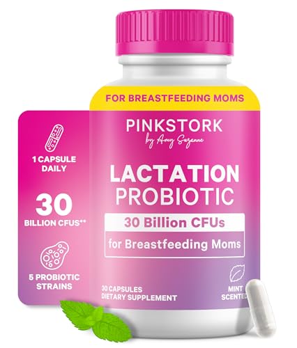 Pink Stork Lactation Probiotic – 30B CFU Multi-Strain for Breastfeeding Women