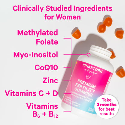 Pink Stork His & Hers Fertility Gummies Bundle – Fertility Support for Women & Men