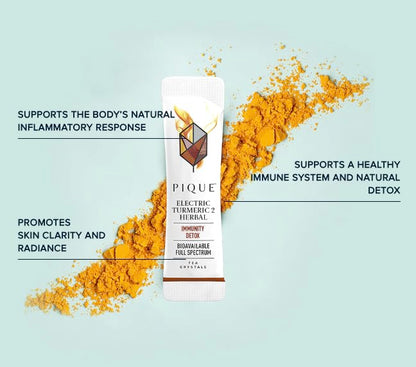 PIQUE Electric Turmeric 2 - Immune Support, Inflammation, Detox & Radiant Skin