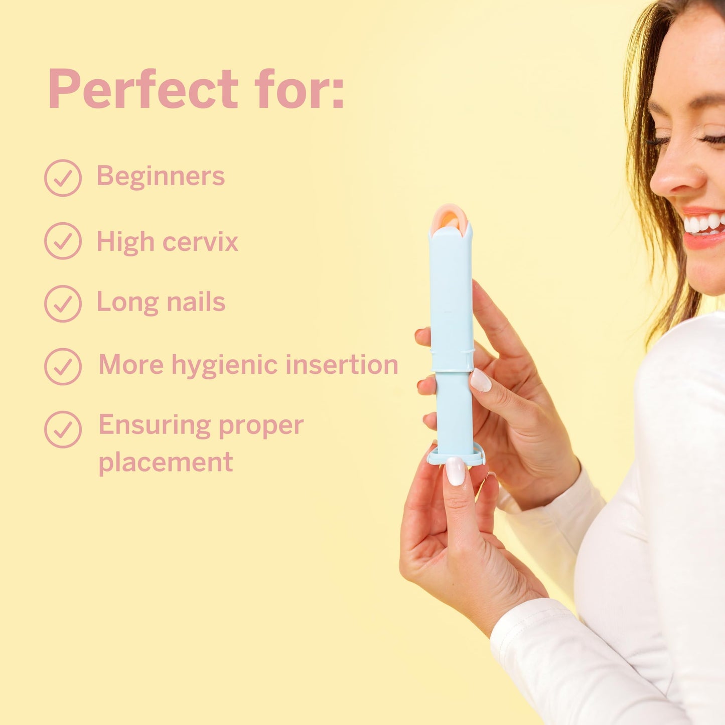 Pixie Cup Menstrual Disc Applicator – Tampon-Like Insertion, Nail-Friendly & Reusable
