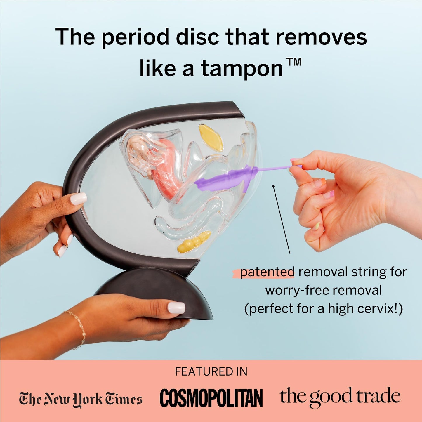 Pixie Menstrual Disc – 12-Hour Comfort, 100% Medical-Grade Silicone (Medium)