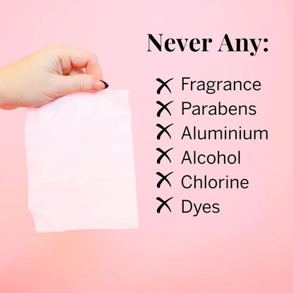 Pixie Cup Feminine Wipes – Flushable, Biodegradable, pH-Balanced, Unscented