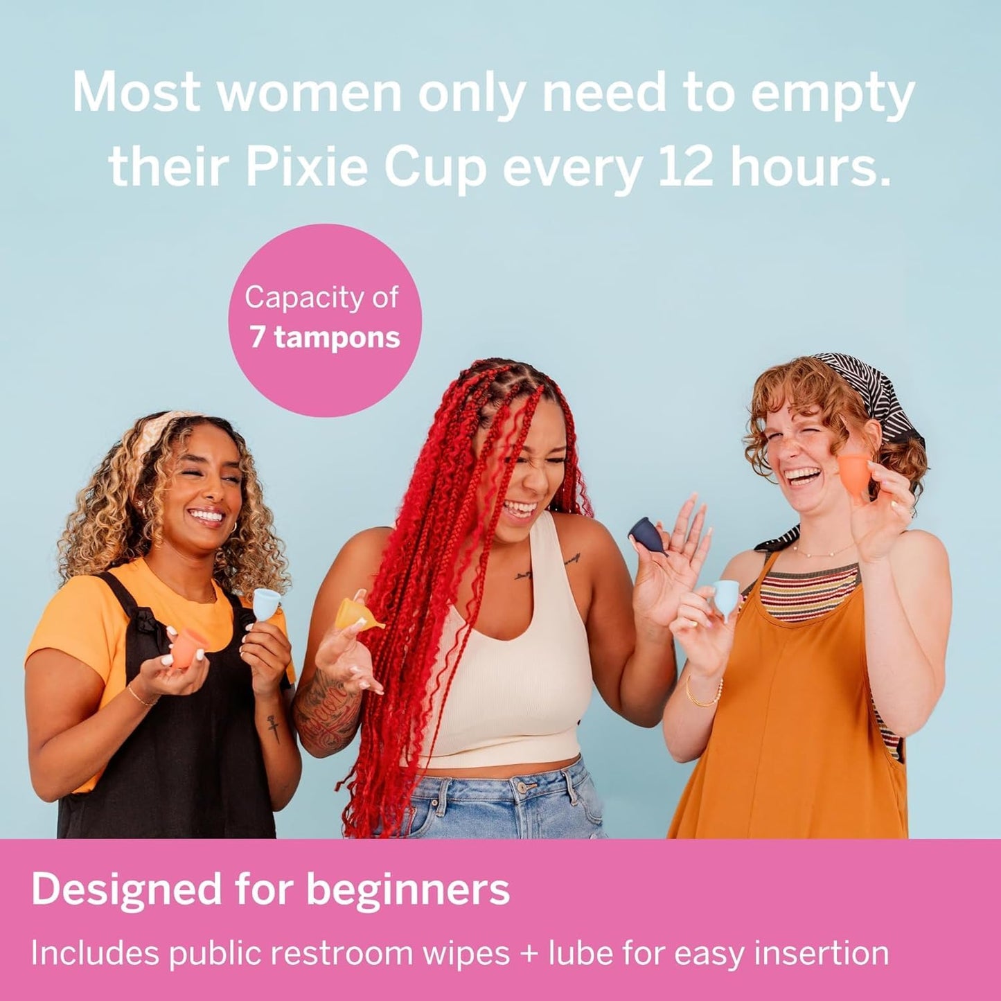 Pixie Cup - Soft, Safe Reusable Menstrual Cup | 100% Medical-Grade Silicone | Buy One Give One