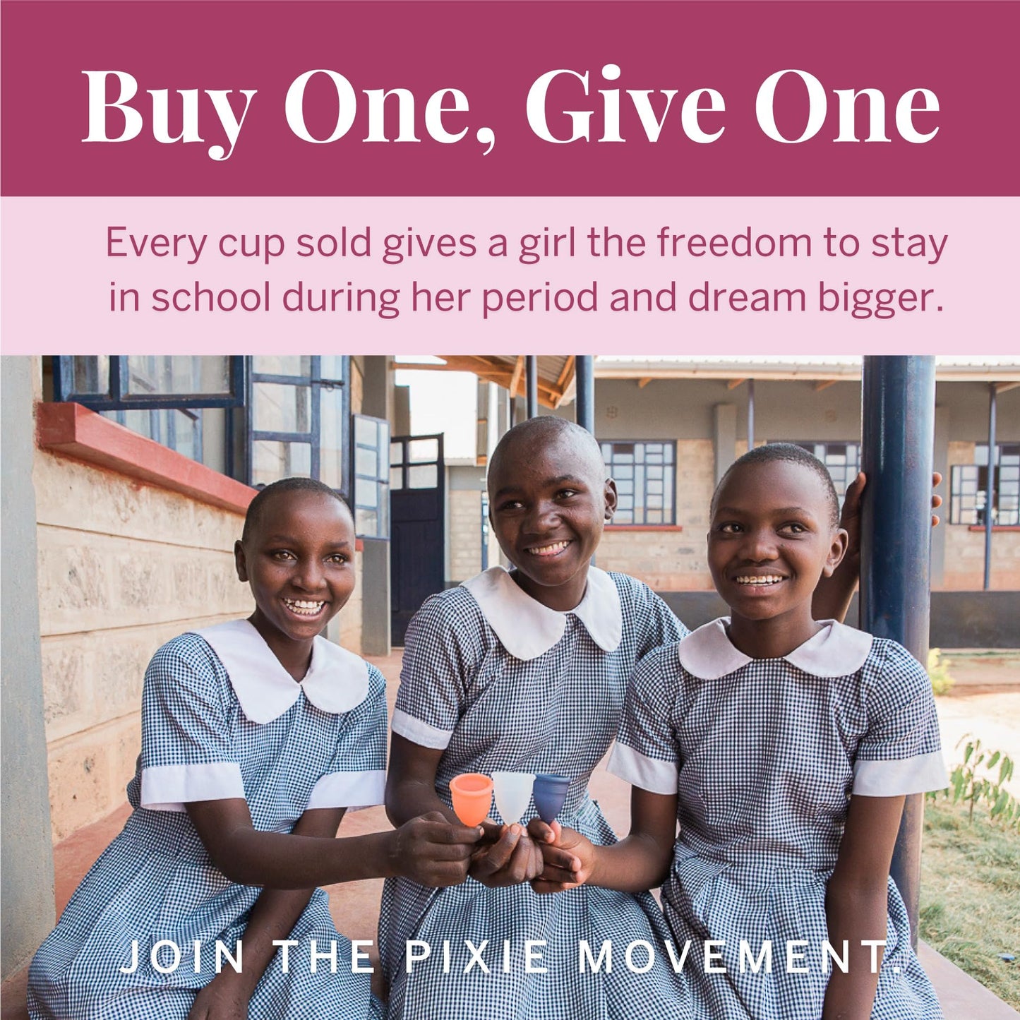 Pixie Cup Plum Small – Reusable Medical-Grade Silicone Menstrual Cup | #1 Tampon Alternative | Buy One, Give One