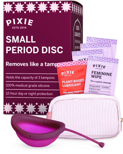 Pixie Menstrual Disc — 100% Medical-Grade Silicone | 12-Hour Wear | Tampon Alternative