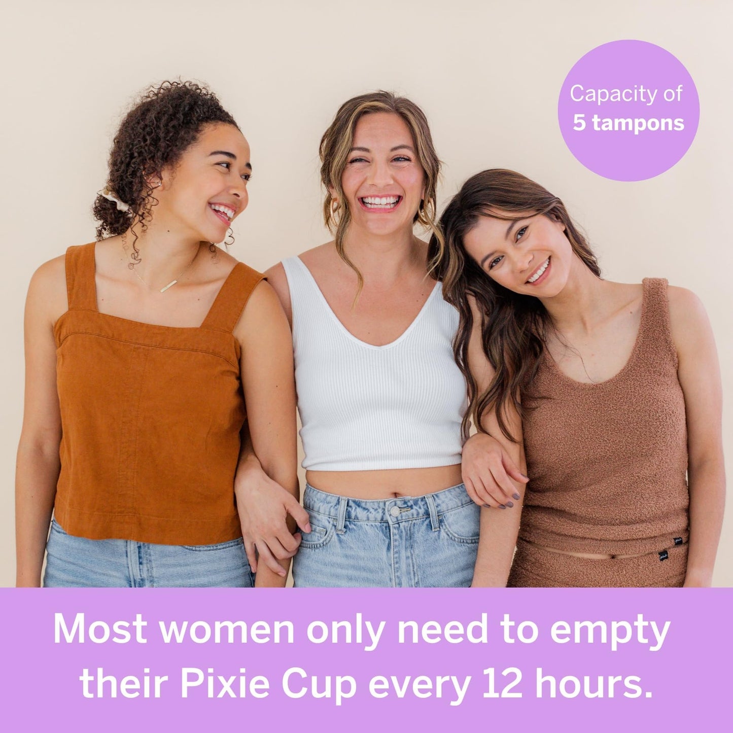 Pixie Cup - Soft Safe Reusable Menstrual Cup 100% Medical-Grade Silicone | Buy One Give One (Purple, Large)