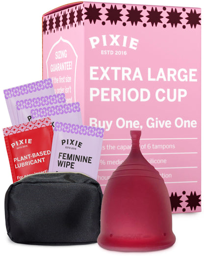 Pixie Cup - Soft, Safe Reusable Menstrual Cup | 100% Medical-Grade Silicone | Buy One Give One