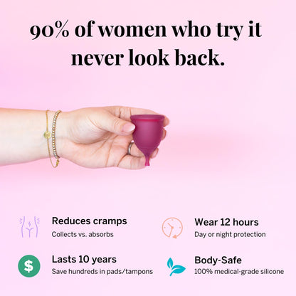 Pixie Cup – Soft, Safe Reusable Menstrual Cup | 100% Medical-Grade Silicone + Buy One Give One
