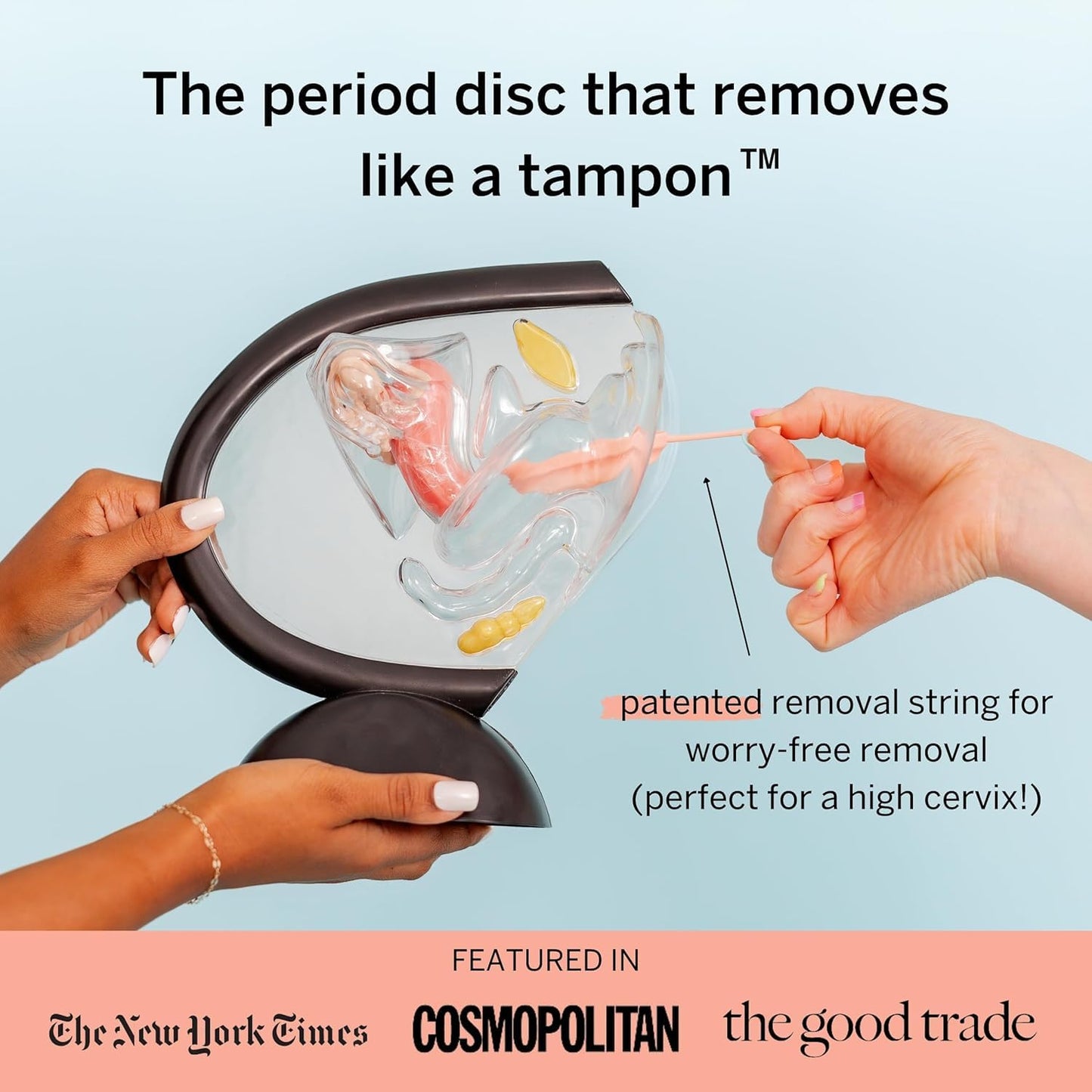Pixie Menstrual Disc - No Metals or Toxins, 100% Medical-Grade Silicone | 12-Hour Wear, 7-Tampon Capacity