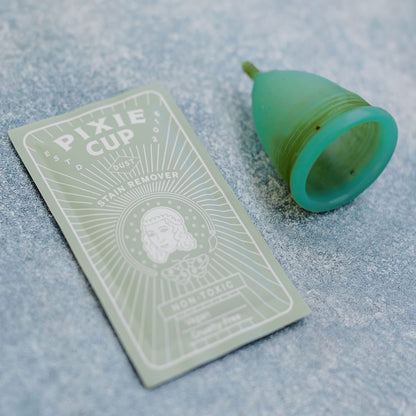 Pixie Cup Stain Remover – Natural Cleaner for Reusable Period Cups & Discs (5 Packets)