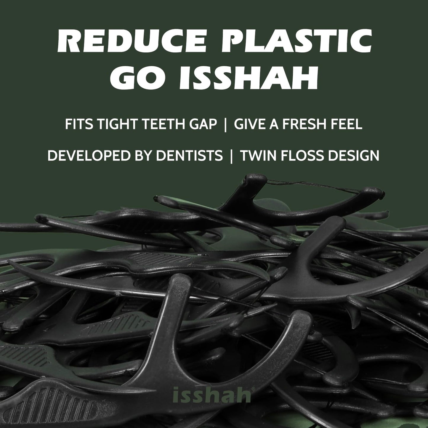Natural Dental Floss Picks (300 Count) – Kraft Box, Plant-Based, Vegan, Charcoal Twin Floss
