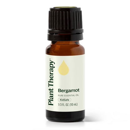Plant Therapy Bergamot Essential Oil 100% Pure, Undiluted, Natural, Therapeutic Grade – 10 mL (1/3 oz)