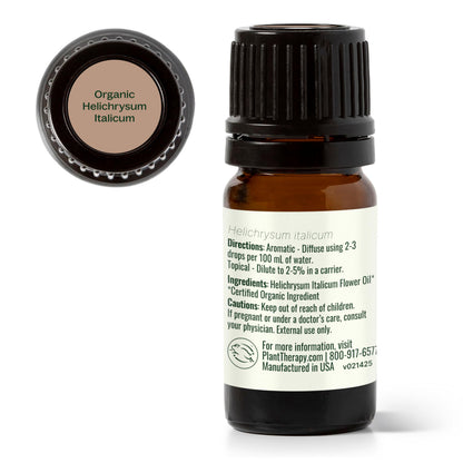 Plant Therapy Organic Helichrysum Italicum Essential Oil – 100% Pure, USDA Organic, 5 mL
