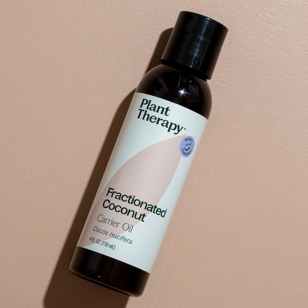 Plant Therapy Fractionated Coconut Oil 4 oz – 100% Pure Carrier Oil