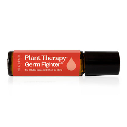 Plant Therapy Germ Fighter Essential Oil Blend — 100% Pure, Roll-On 10 mL