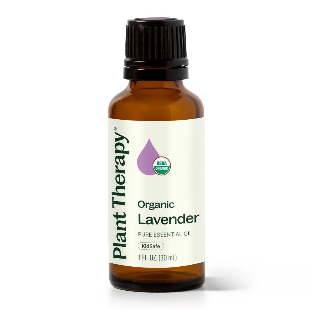 Plant Therapy Organic Lavender Essential Oil 30 mL – 100% Pure, USDA Certified Organic