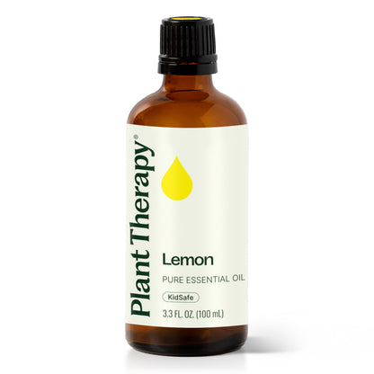 Plant Therapy Lemon Essential Oil 100 mL | 100% Pure, Undiluted, Therapeutic Grade