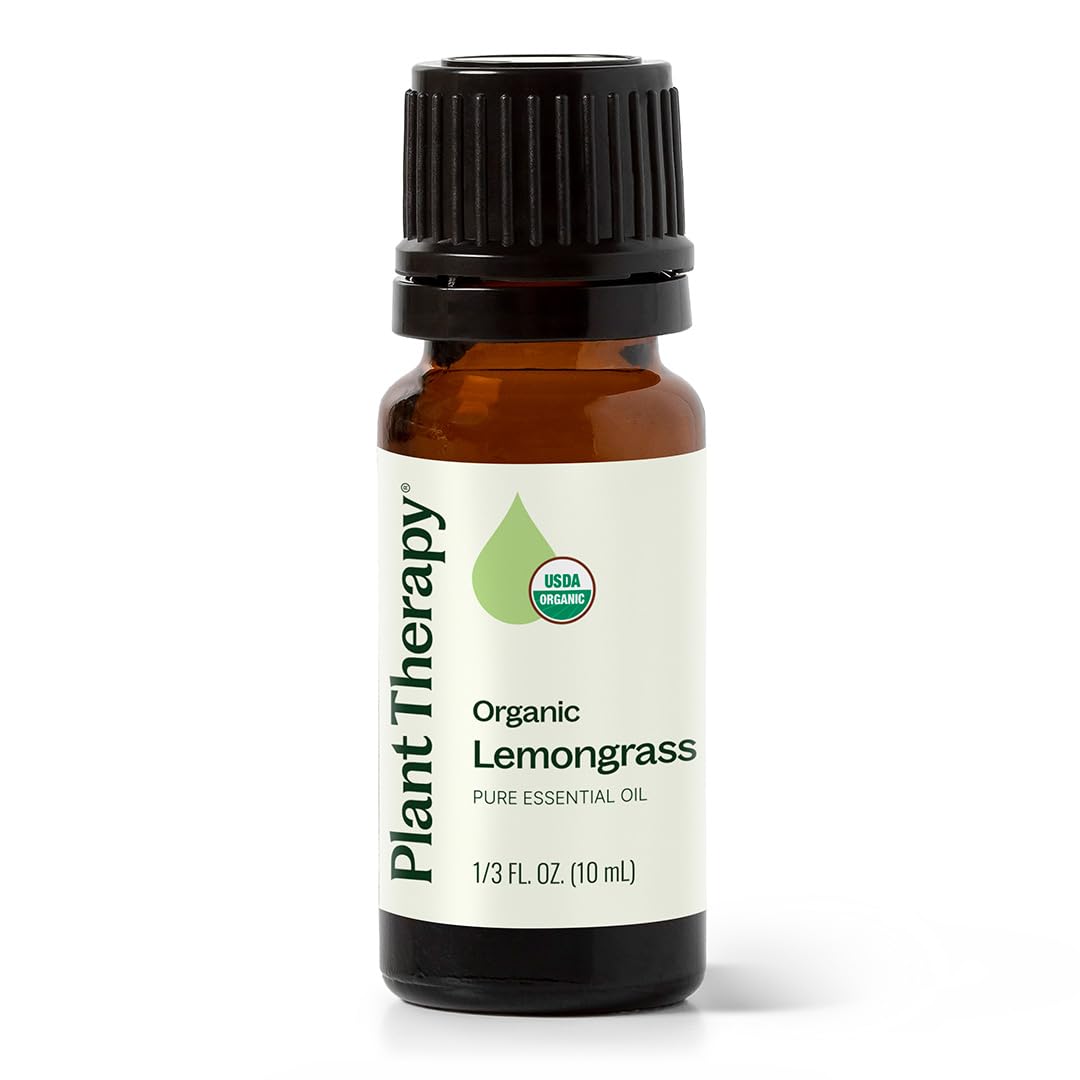 Plant Therapy Organic Lemongrass Essential Oil – 100% Pure, USDA Organic, 10 mL