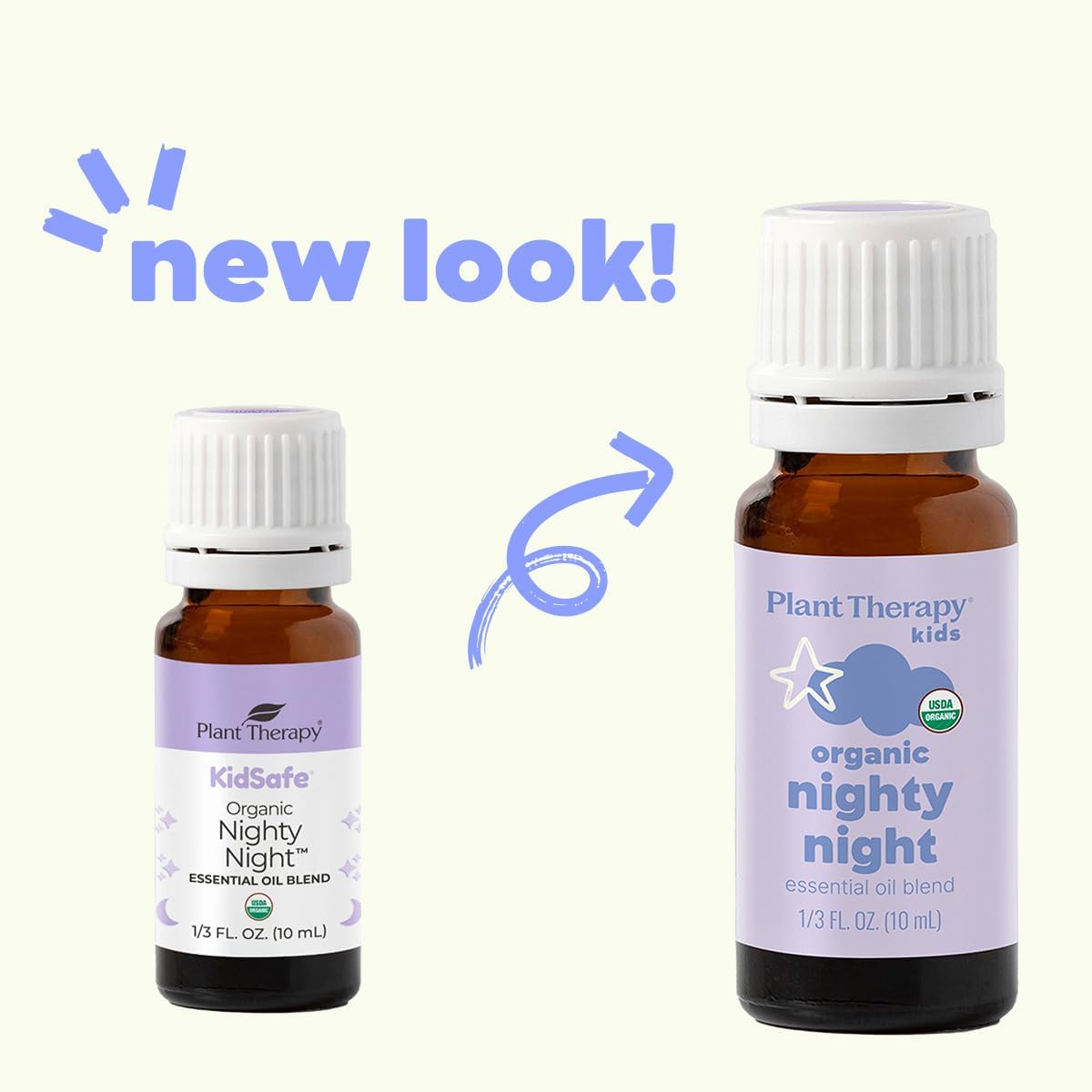 Plant Therapy KidSafe Organic Nighty Night Essential Oil Blend for Sleep 10 mL – 100% Pure, Undiluted, Therapeutic Grade
