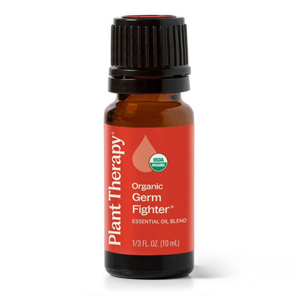 Plant Therapy Organic Fighter Essential Oil Blend 10 mL – 100% Pure & Therapeutic Grade