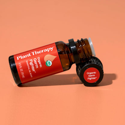 Plant Therapy Organic Fighter Essential Oil Blend 10 mL – 100% Pure & Therapeutic Grade