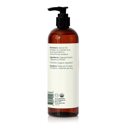 Plant Therapy Organic Fractionated Coconut Oil – 16 oz, 100% Pure, USDA Organic