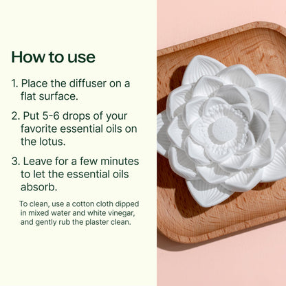Plant Therapy Passive Lotus Flower Diffuser – No Water or Electricity