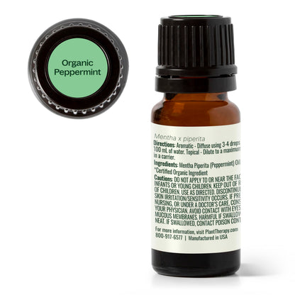 Peppermint Essential Oil – 100% Pure, USDA Organic (10 mL)