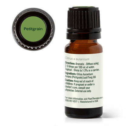 Plant Therapy Petitgrain Essential Oil 10 mL – 100% Pure, Undiluted, Therapeutic Grade