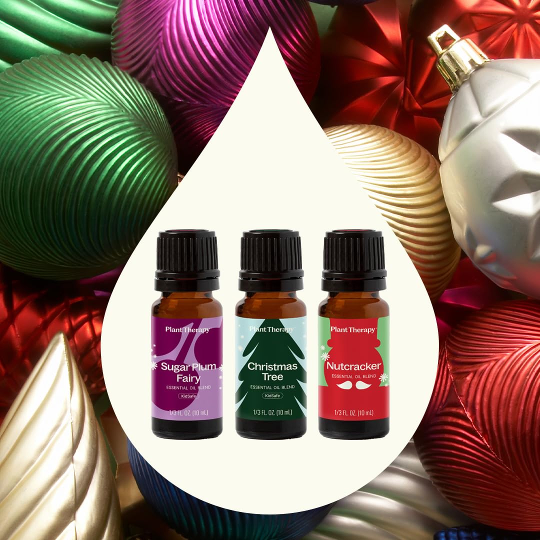 Plant Therapy Christmas Magic Holiday Essential Oil Blend 3 Set | Festive Scents