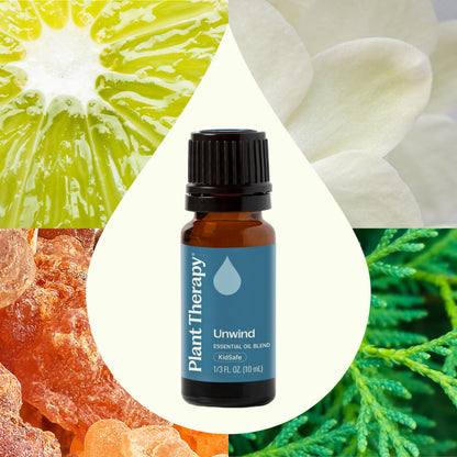 Plant Therapy Unwind Essential Oil Blend 10 mL (1/3 oz) 100% Pure, Undiluted, Natural Aromatherapy