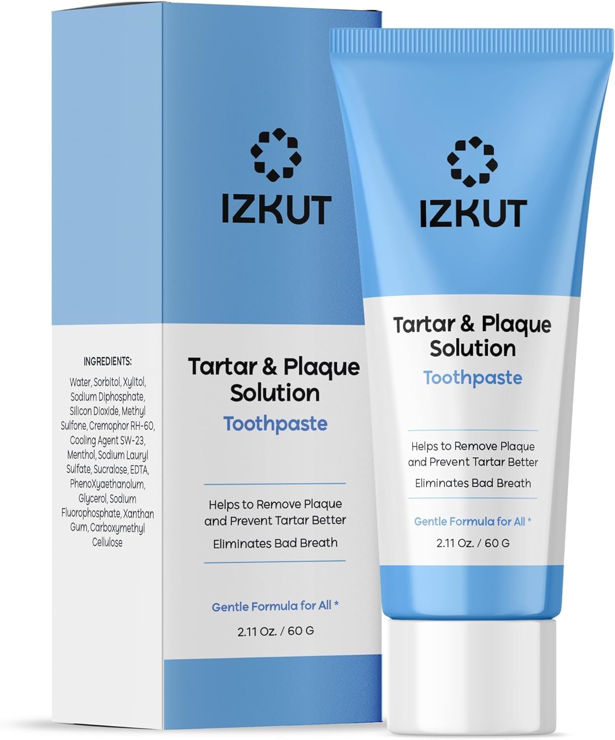 Plaque & Tartar Remover Toothpaste - Deep Clean & Mint Fresh Breath