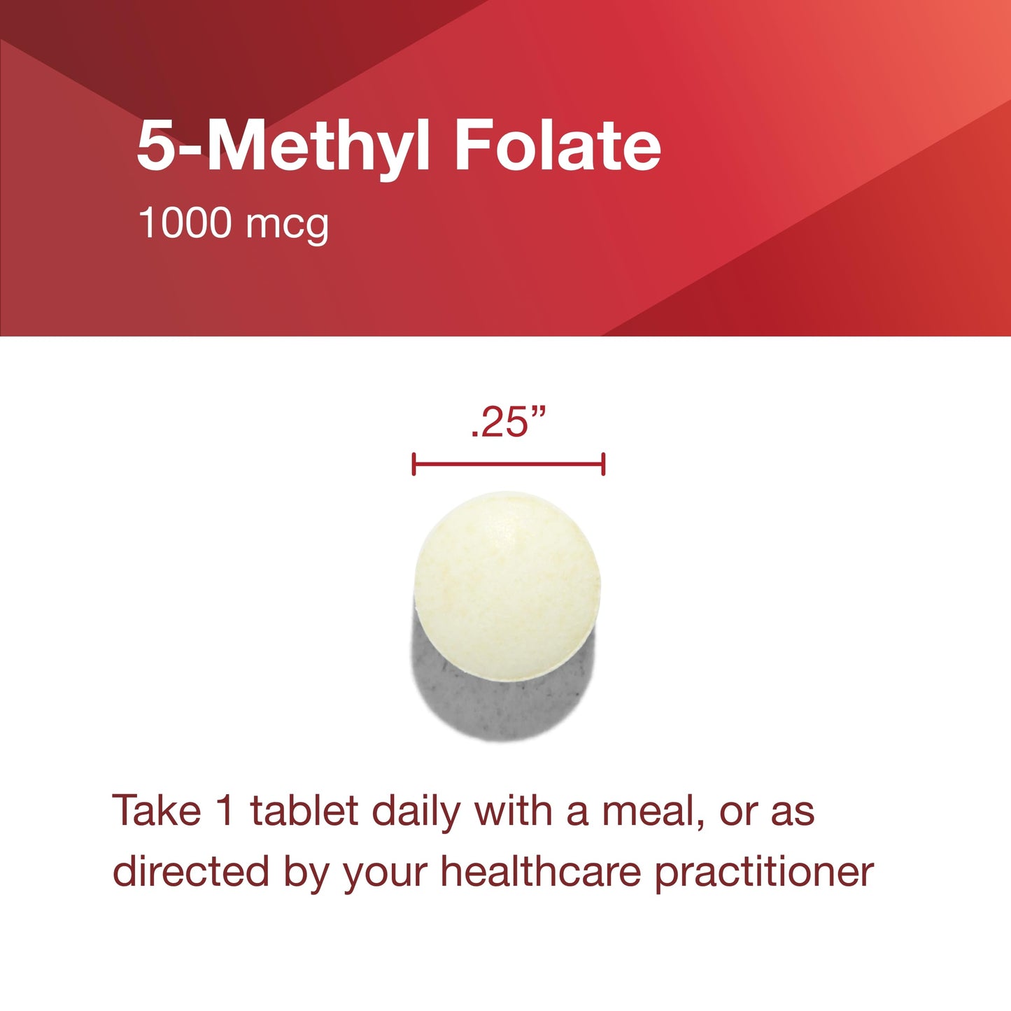 5-Methylfolate 1,000mcg – Brain Support Supplement | Protocol For Life Balance | Kosher & Vegan | 90 Tabs